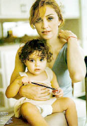 Madonna with her daughter